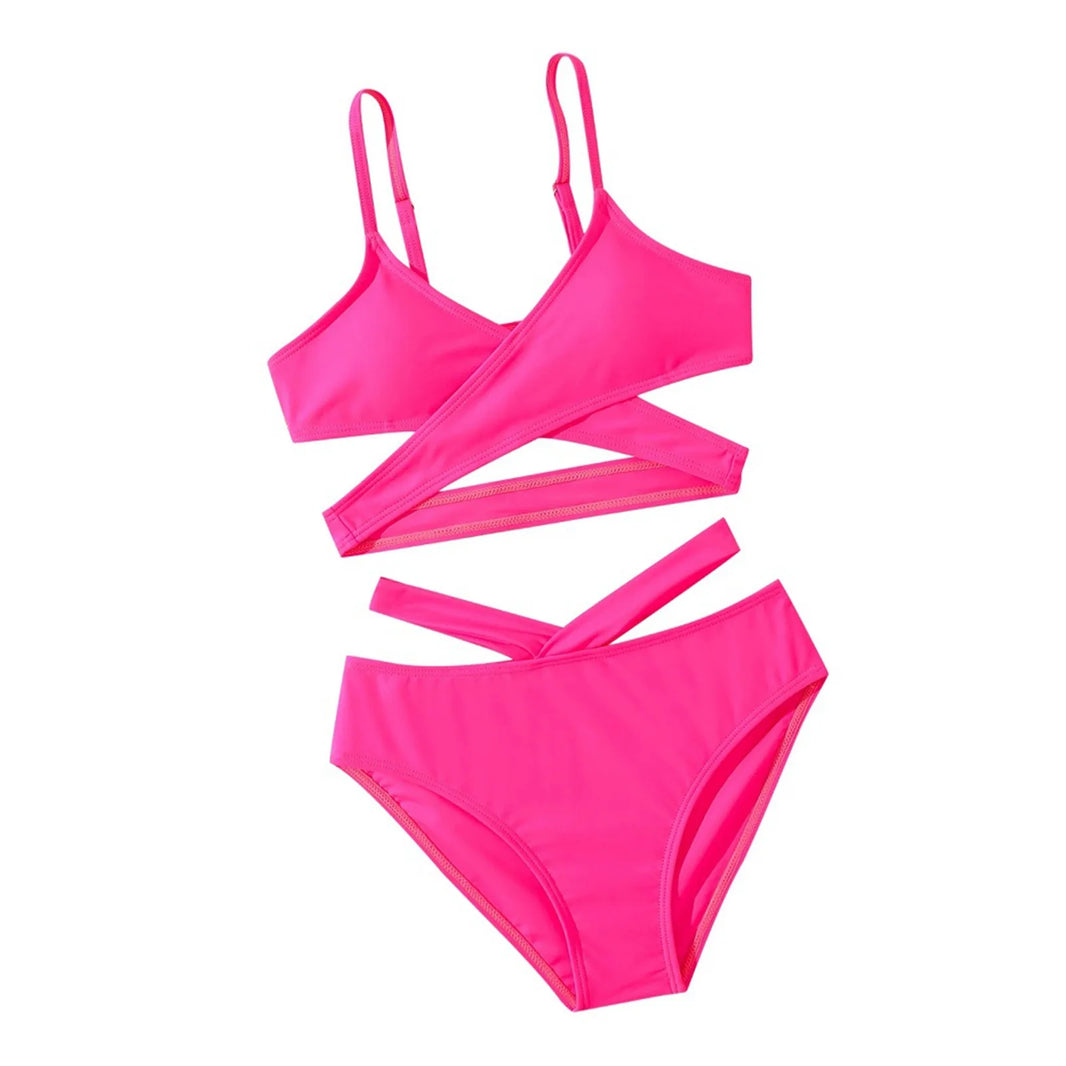 Girls Swimsuits Bikini Set Two Piece Swimsuit Bathing Suit Children's swimwear swimsuit for baby Fish Scale Print Swimsuit 