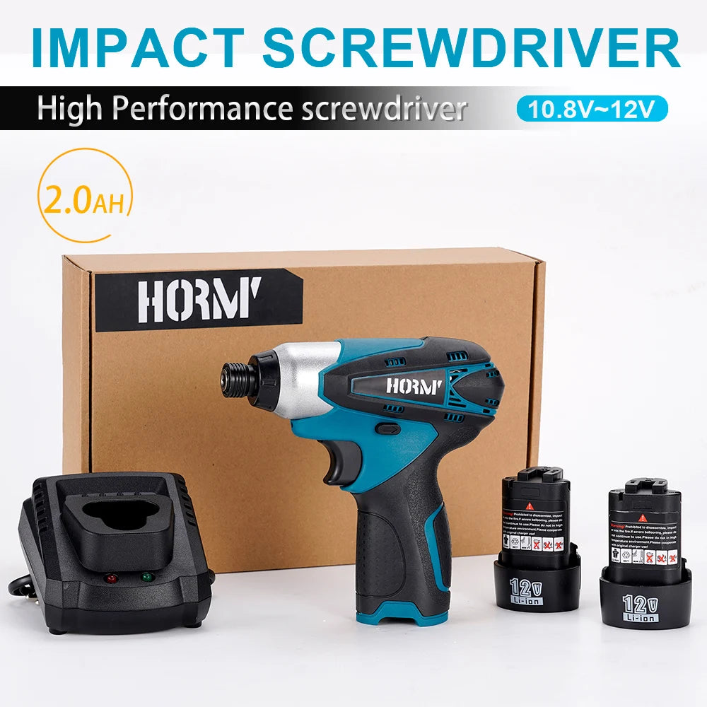 12V Cordless Electric Impact Drill 100N.m Mini Power Driver Home DIY Electric Screwdriver Li-Ion Battery For Makita Battery