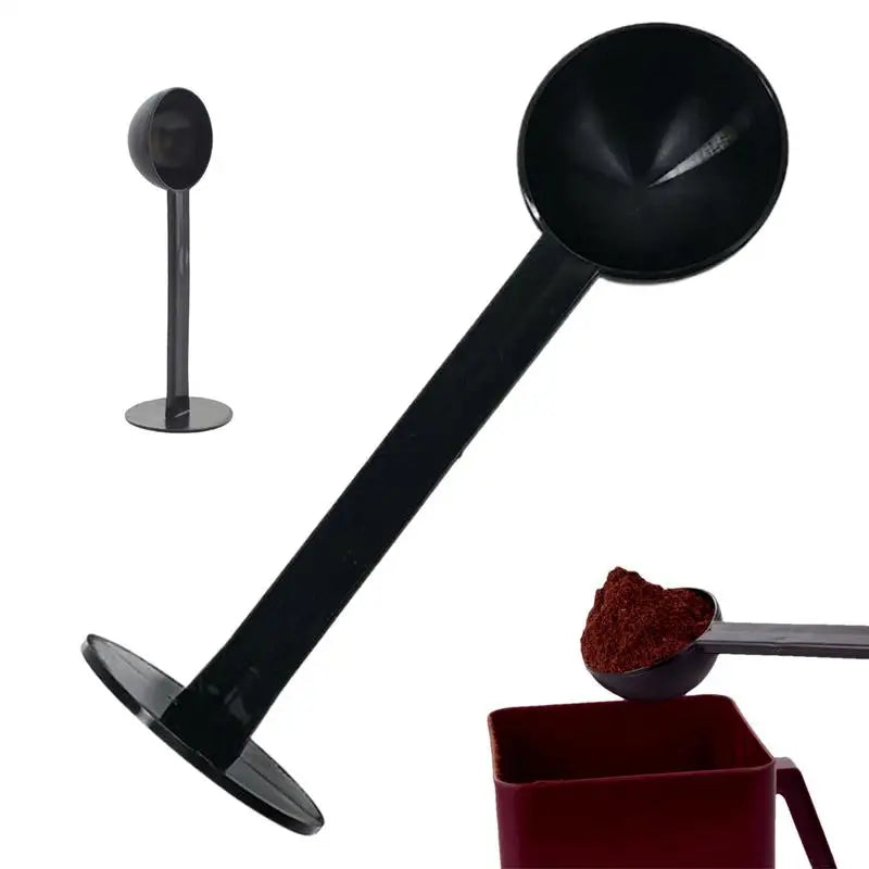 2 In 1 Coffee Spoon Dualuse Measuring Tamper Spoon Plastic Bakeware Powder Press Scoop Kitchen Tools Coffee Machine Accessories