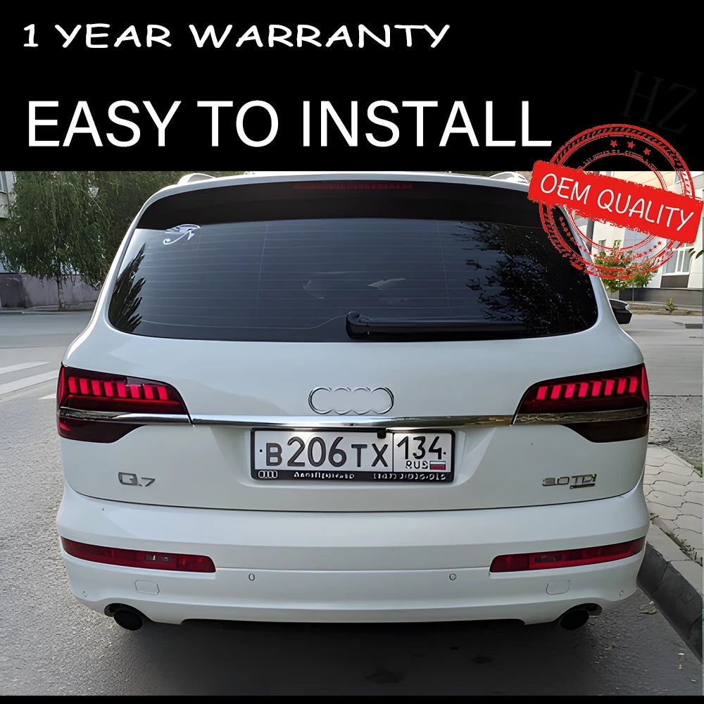 Tail Light For Audi Q7 2006-2015 автомобильные товары Rear Lamp LED Lights Car Accessories Audi Q7 Taillights