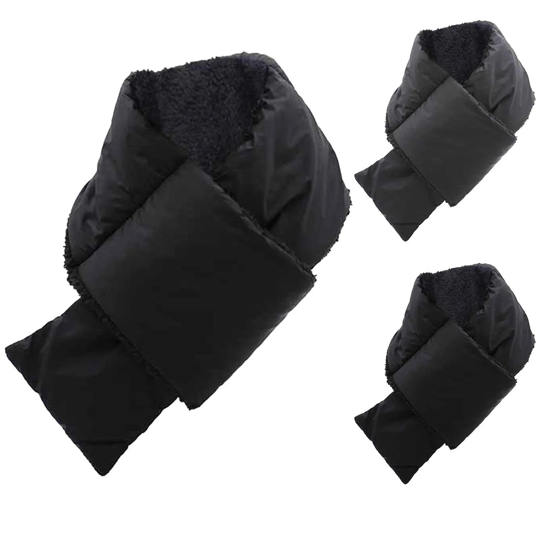 Winter Scarf for Men Unisex Thick Cotton Padded Scarf Windproof Neck Wraps Collar Cross Shawls Neckerchief Neck Warmer шарф