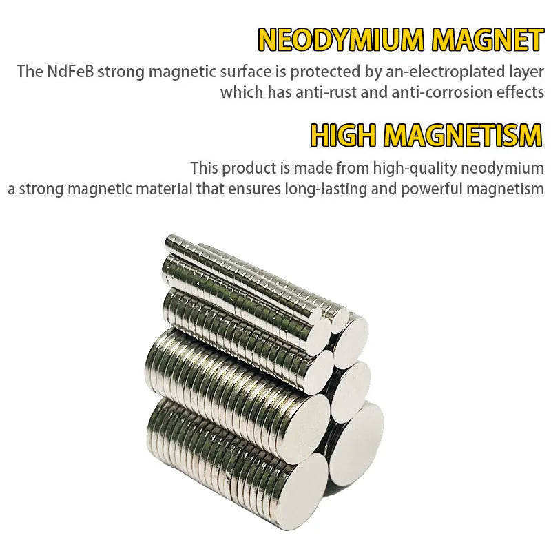 Round Magnet 2x1,3x1,4x1,5x1,6x1,7x1,8x1,9x1,10x1mm Neodymium N35 Permanent NdFeB Super Strong Powerful Magnetic imane Disc