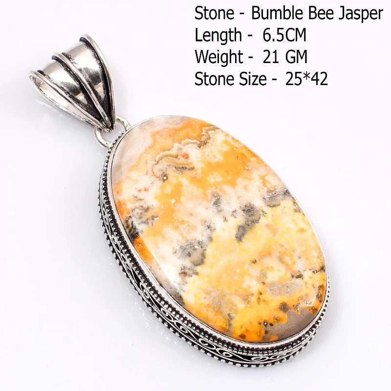 Genuine Turquoise Amazonite Ruby Zoisite Moonstone Pendant