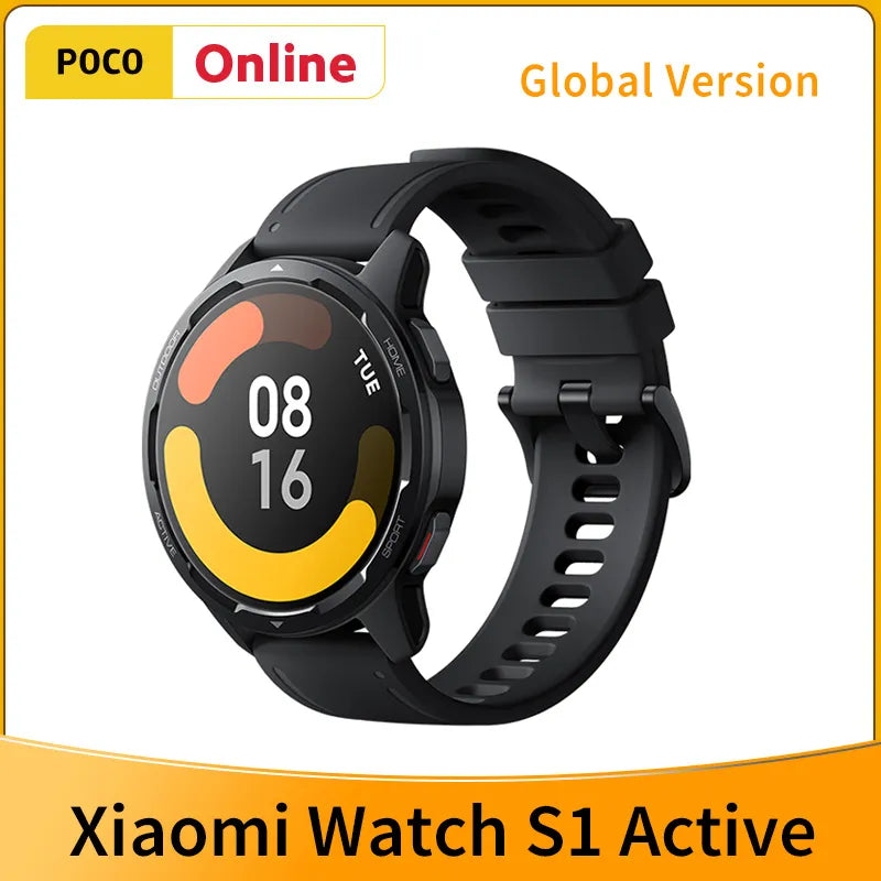 Global Version Xiaomi Watch S1 Active 1.43" AMOLED Display Bluetooth Phone Calls GPS Mi Smartwatch Blood Oxygen 12 Days Battery