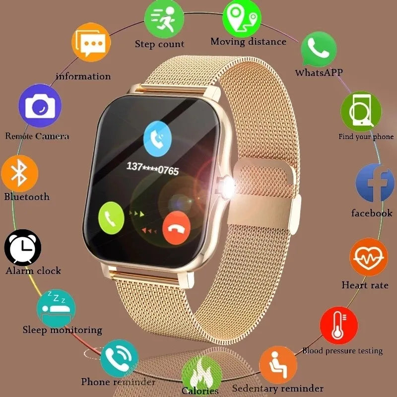 2023 CT2 Men Smart Watch Fitness Clock Sport Heart Rate Monitor Smartwatch Bluetooth Phone Call Music Playback Watches for Women