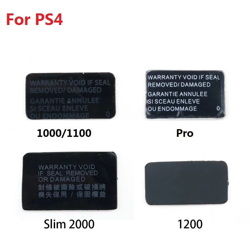 Shell Label Sticker For PS4 Pro Slim 1000 1100 1200 Console Housing Seals Tamper-Proof Label Warranty Repair Sticker