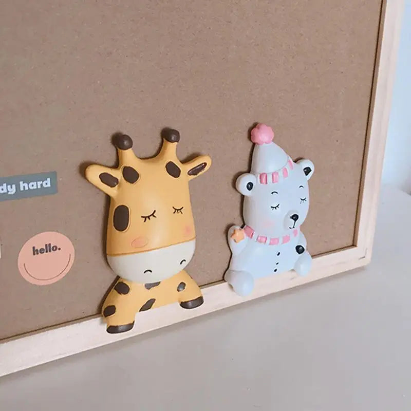 Switch Cartoon Sticker 3D Hippo Giraffe Wall Sticker Living Room Bedroom Household Light Switch Decoration Animals Stickers