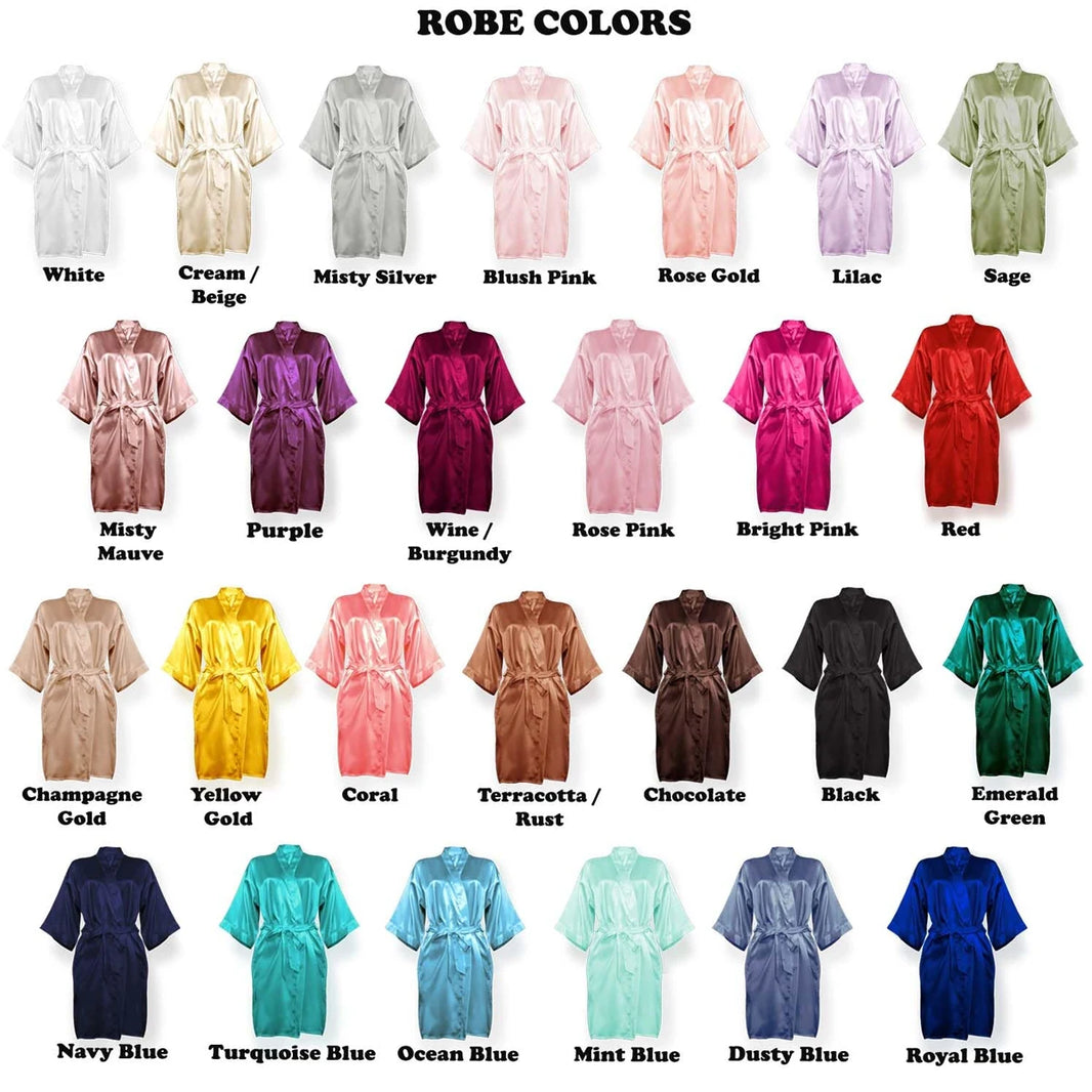 Nightgown Soft Bathrobe Short Women's Lounge Bride Bridesmaid Morning Gown Solid Color Wedding Party Silky Robes Summer