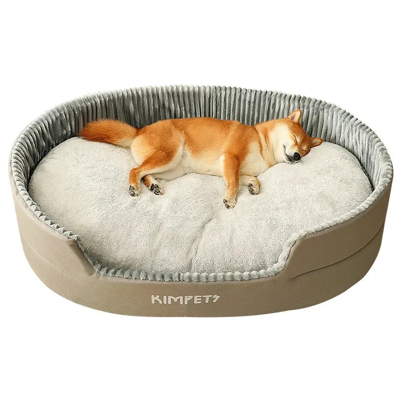 Dog Bed Washable Kennel four seasons Pet Large Sofa Plus Velvet Thick Deep Sleep Cushion Puppy Mat for Small To Large Dogs