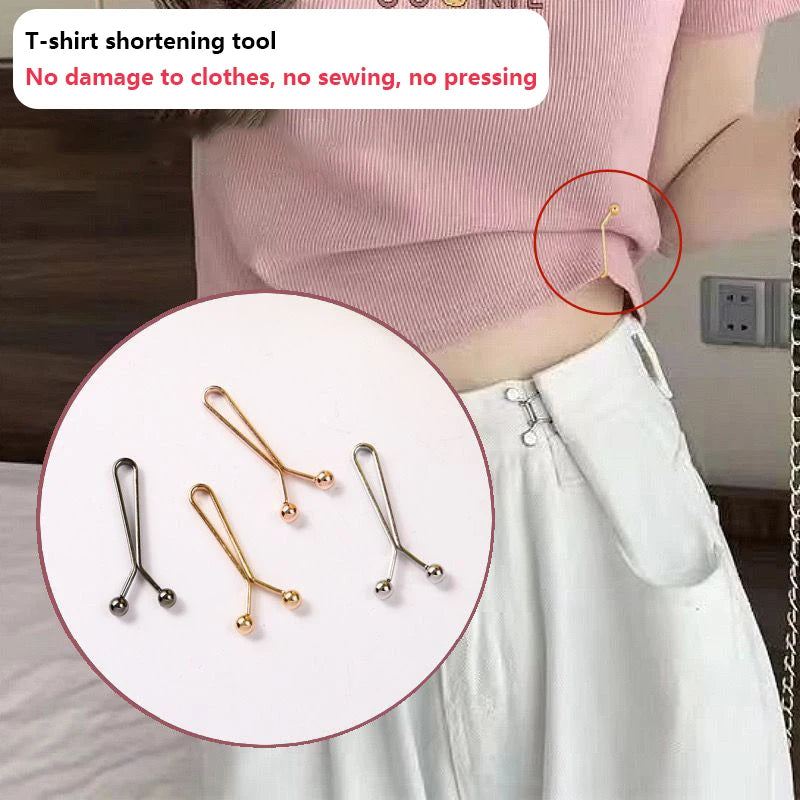 4PCS Adjustable Sleeve Clip Jeans Skirts Detachable Buckle Accessories For Pants Waist Tightening Sleeve Reduction Clip