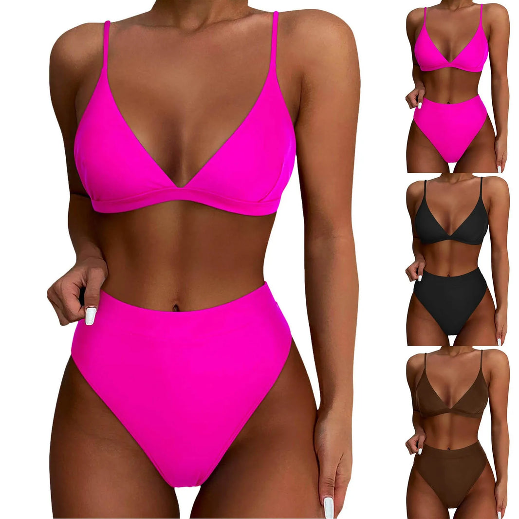 Swimsuit For Women 2025 Women High Waisted Bikini Sexy Push Up Two Piece Swimsuits Vintage Swimsuit Two купальник 2025 тренд