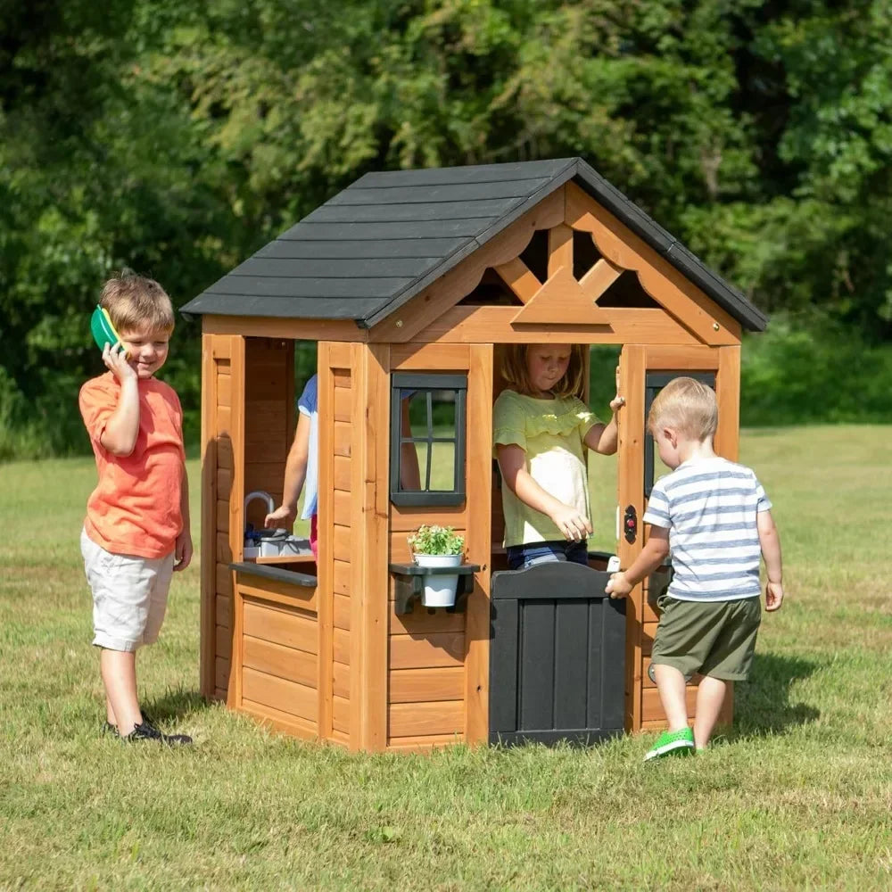 Sweetwater All Cedar Wooden Playhouse