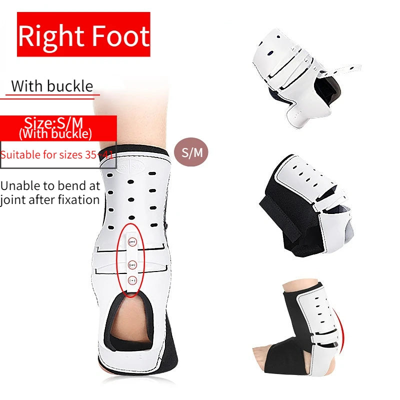 Adjustable Foot Droop Splint Brace Orthosis Ankle Joint Fixed Strips Guards Support Sports Hemiplegia Rehabilitation Equipment