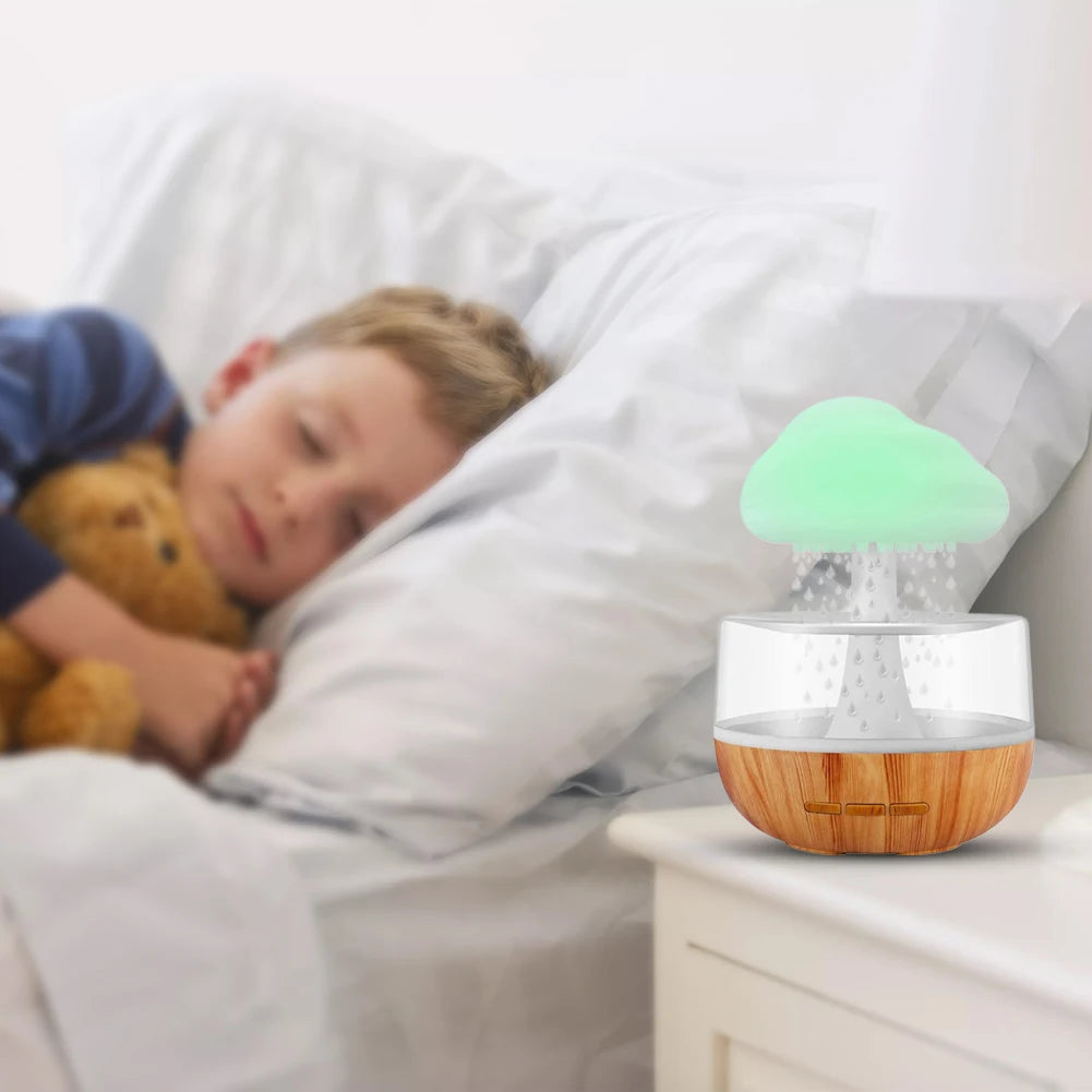 300ML Aromatherapy Diffuser with 7 Changing Colors  Humidifier Mist Humidifier Water Drip Rain Sounds for Sleeping