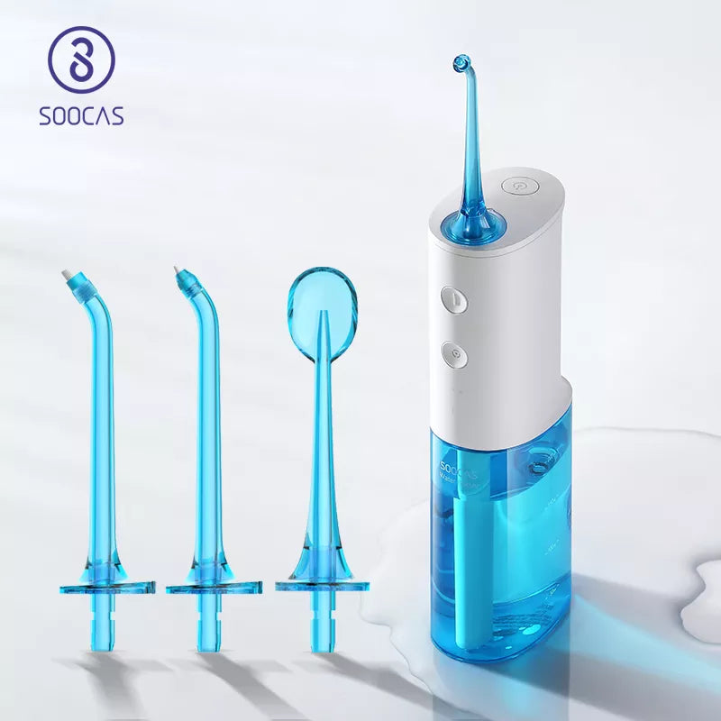 Soocas W3 W1 Portable Oral Irrigator USB Rechargeable Dental Water Flosser Stable Water Flow IPX7 Waterproof Teeth Cleaner