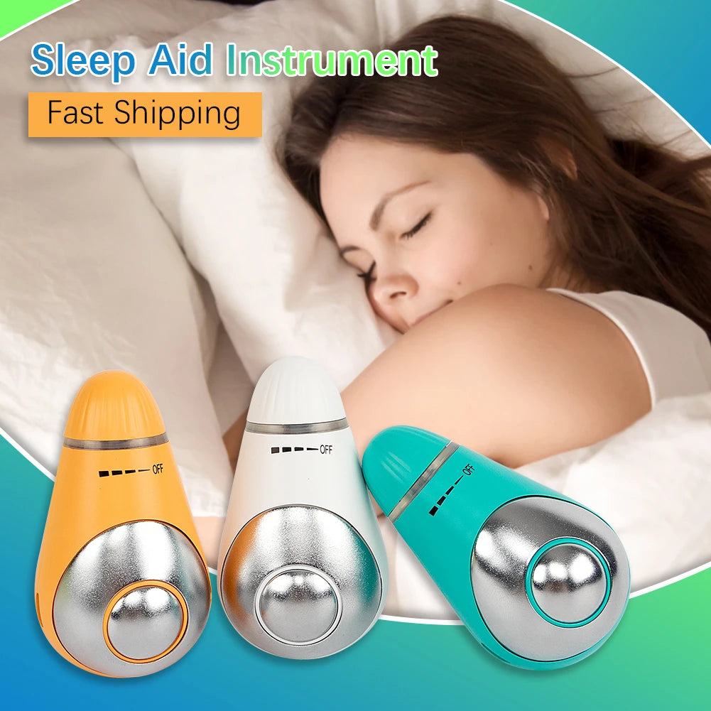 USB Charging Microcurrent Sleep Aid Device Hand Holding Pressure Relief Instrument Fast Sleep Hypnosis Instrument Relax Massager