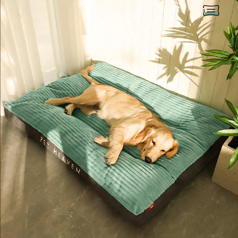 HOOPET Dog Mat Sleeping with Winter Floor Mat Removable And Washable Pet Four Seasons Universal Kennel Winter Large Dog