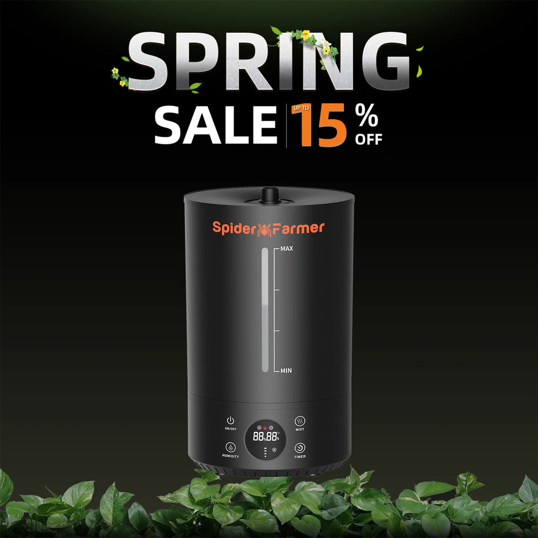 Spider Farmer 6L Air Humidifier Cool Mist Diffuser Top Fill Ultrasonic for Plants Tent Home Indoor