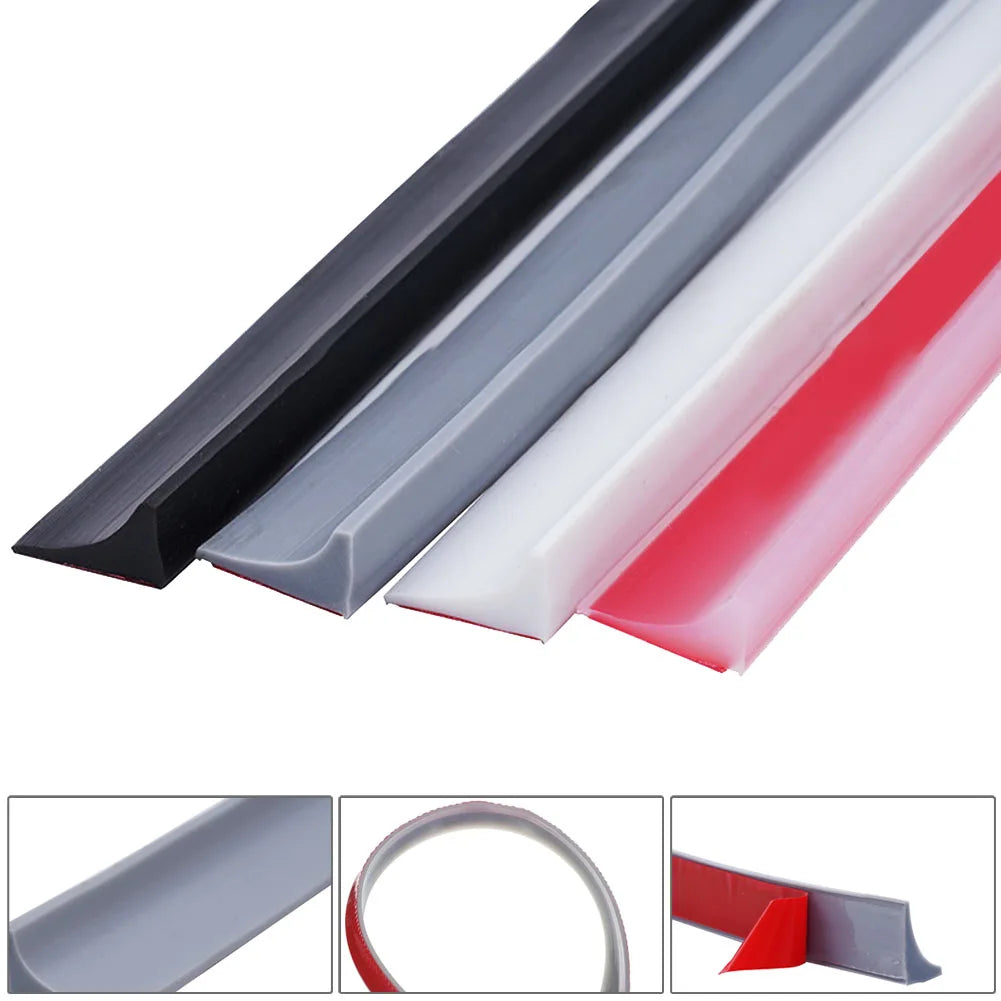 30-200cm Bathroom Water Stopper Silicone Retaining Strip Water Shower Dam Flood Barrier Dry And Wet Separation Blocker