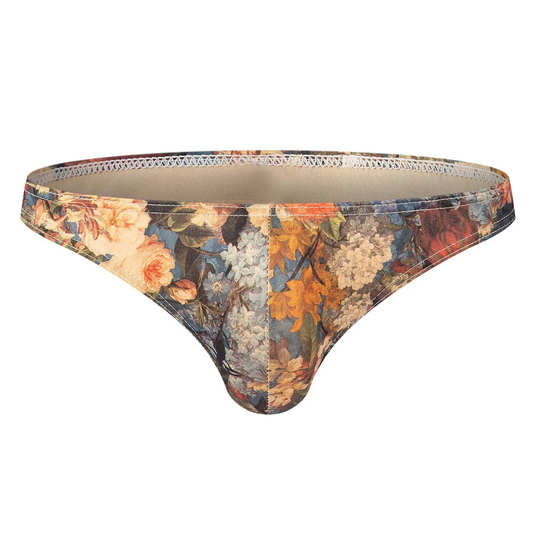 Mens Hip Lift Seamless U Briefs Plus Size No Roll New Seamless Swimming Trunks Underwear Fashion Printed Male Panties