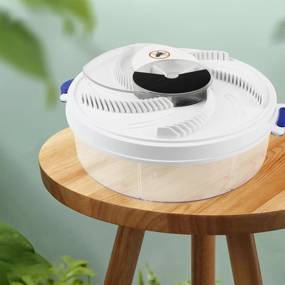 Automatic Fly Control Repeller 1200mAh Rotating Fly Catcher High Efficiency Mosquito Repellent Home Kitchen Flytrap