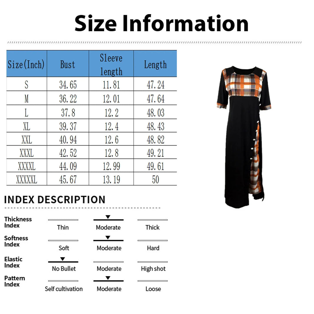 Women's Fashionable Temperament  Dress Plus size Long Dresses Elegant And Elegant Short Sleeved Dress New