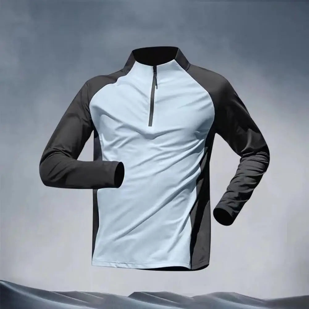 2024 Summer Mens Sports T-Shirt Long Sleeve Running Gym Clothing Fitness Golf Rashguard Quick Dry Compression Shirt Sportswear