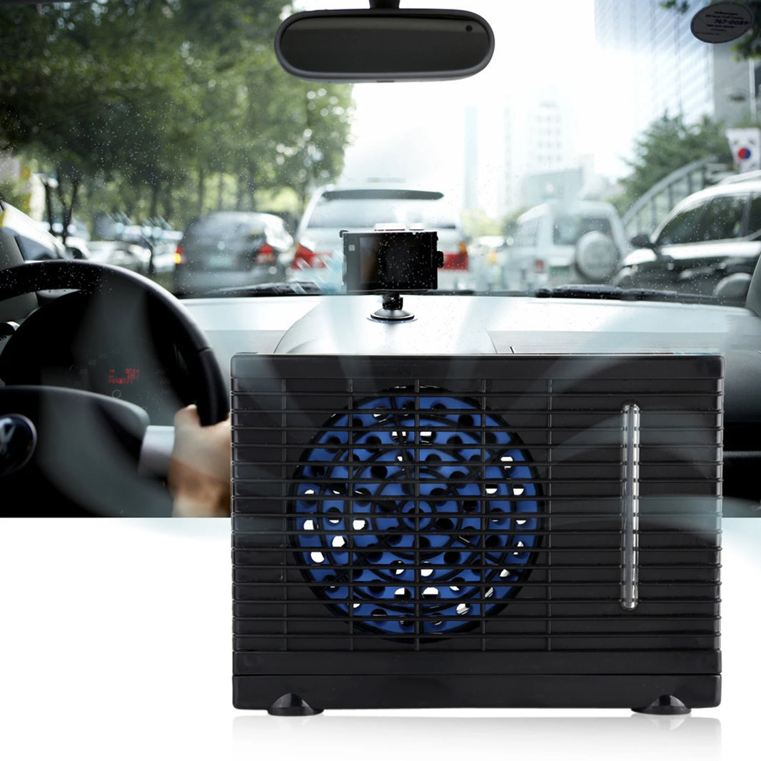 Portable 12V Car Truck Home Mini Air Cooler Evaporative Water Cooling Fan