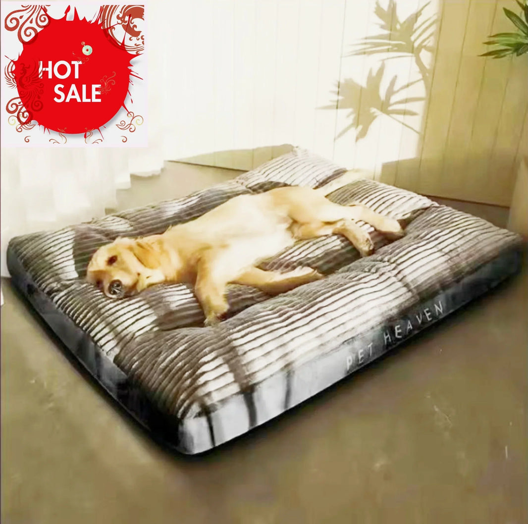 Dog Bed Washable Kennel four seasons Pet Large Sofa Plus Corduroy Thick Deep Sleep Cushion Puppy Mat for Small To Large Dogs