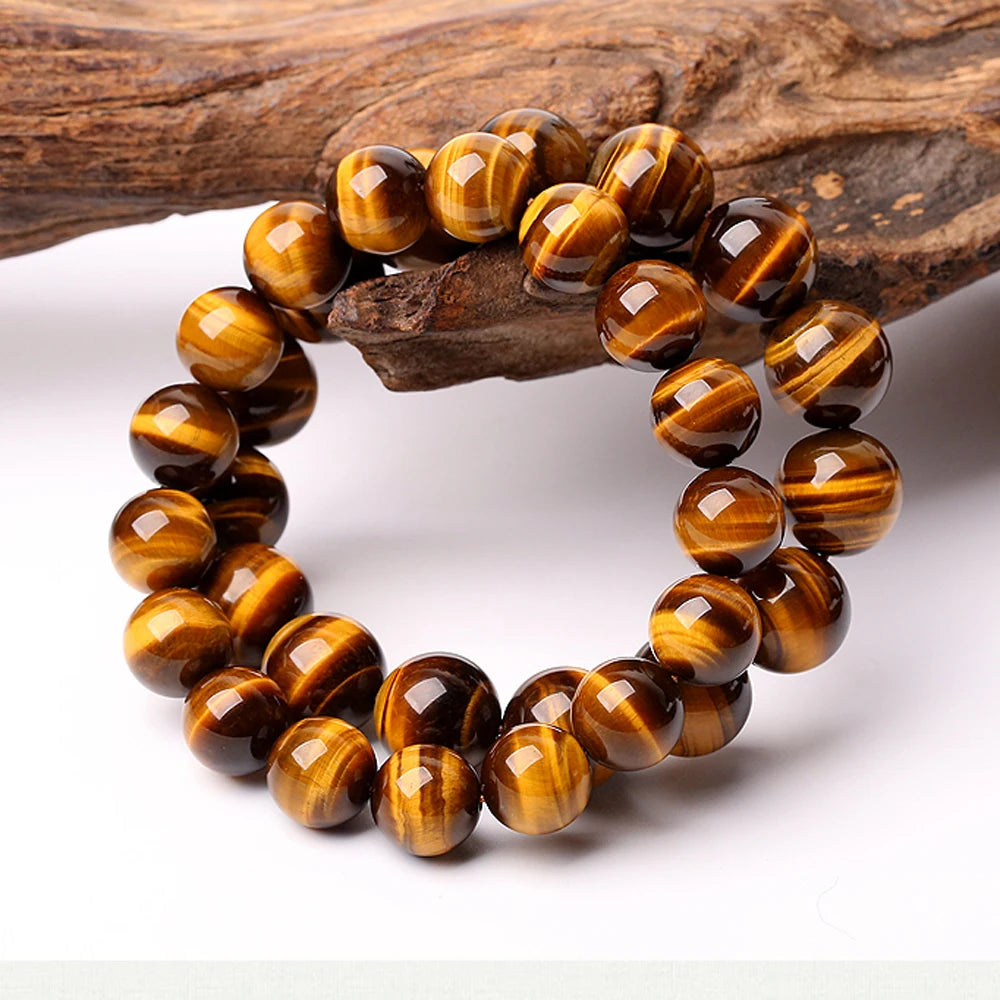 Fashion 5A Natural Tiger's eye Stone Bracelets & Bangle for Women and Men Bracelets Gift Beads Bracelets Accessories Wholesale