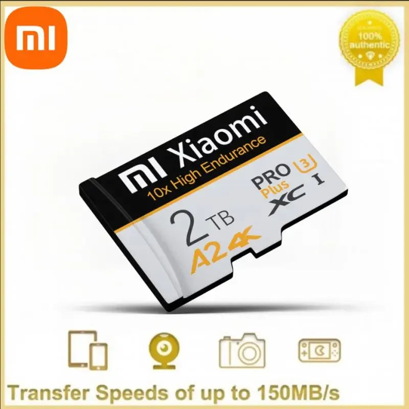 Xiaomi Micro tf SD Card High Speed SD Memory Card 128GB 256GB 64GB Micro SDXC U3 A2 TF Flash Card for Xiaomi Phone Camera table