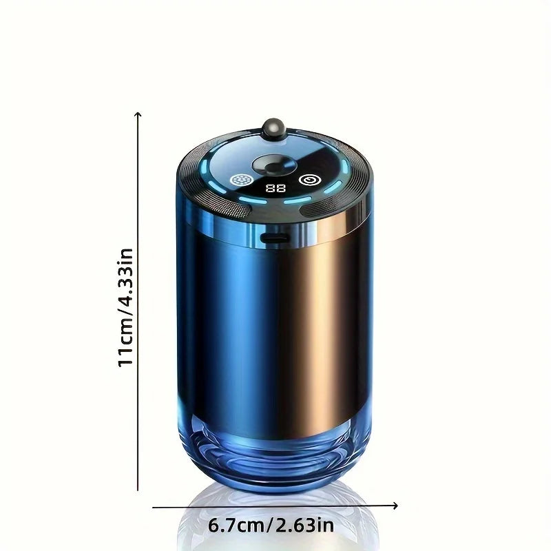 1pc Portable Mini USB Aromatherapy Essential Oil Diffuser with Soft Candlelight, Humidifier Function, Rechargeable Lithium-Polym