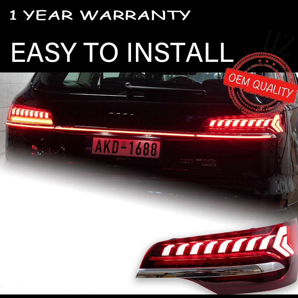 Tail Light For Audi Q7 2006-2015 автомобильные товары Rear Lamp LED Lights Car Accessories Audi Q7 Taillights