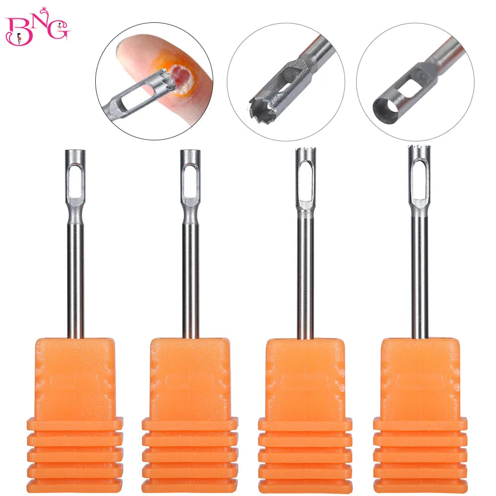 Stainless steel Medical Pedicure Drill Bit Faster Corn Remover Removal Foot Callus Cuticle Cutter Rotary Burr Bits Tool