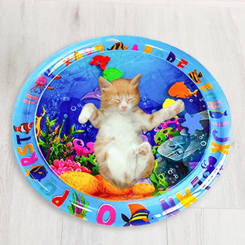 Water Play Mat For Cats Water Mat For Cat And Dog Thickened Water Sensory Playmat Pet Play Water Sensory Pad