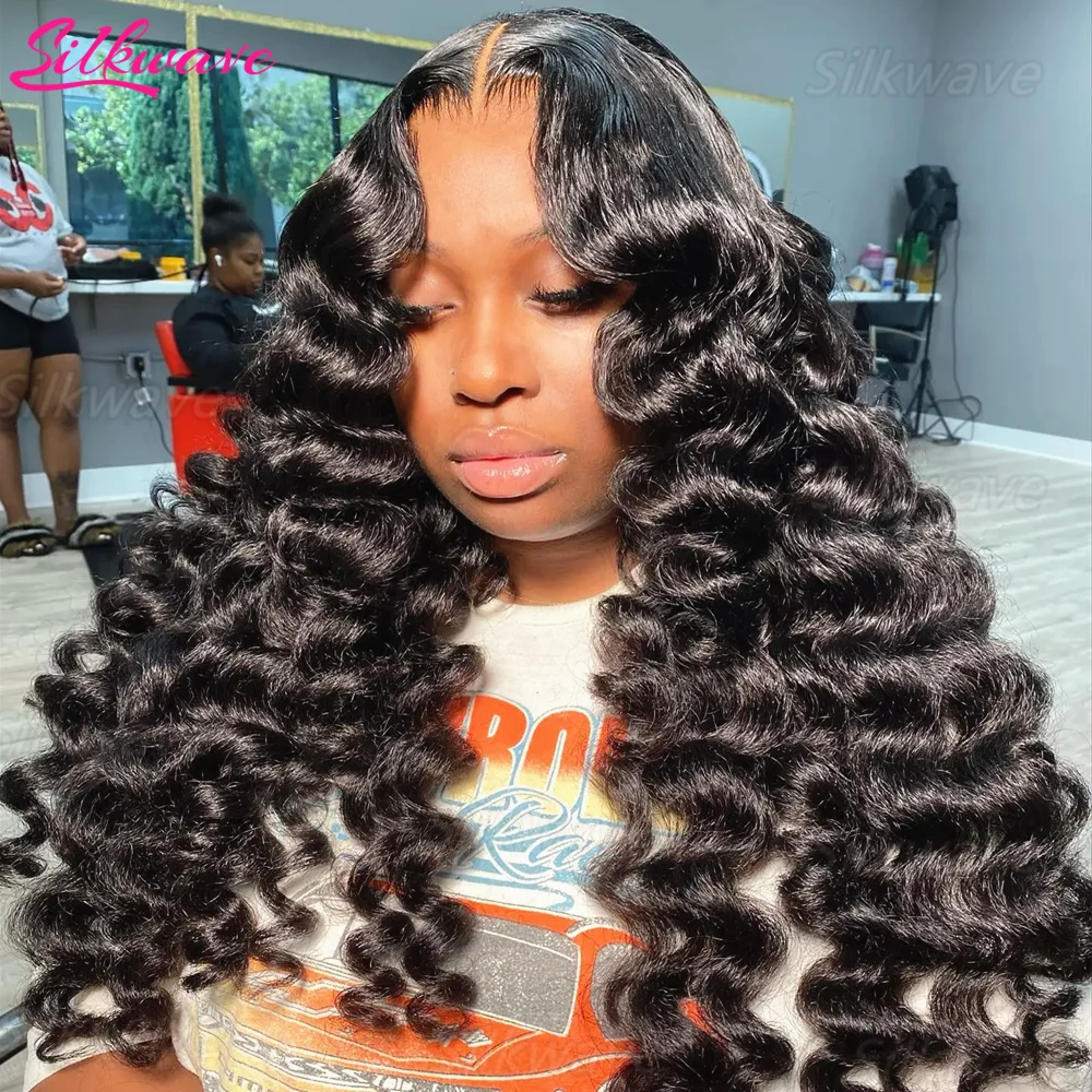 Silkwave Loose Deep Wave Human Hair Wig 13x6 Hd Lace Frontal Curly Preplucked Water Wave Front Wig For Black Women Brazilian