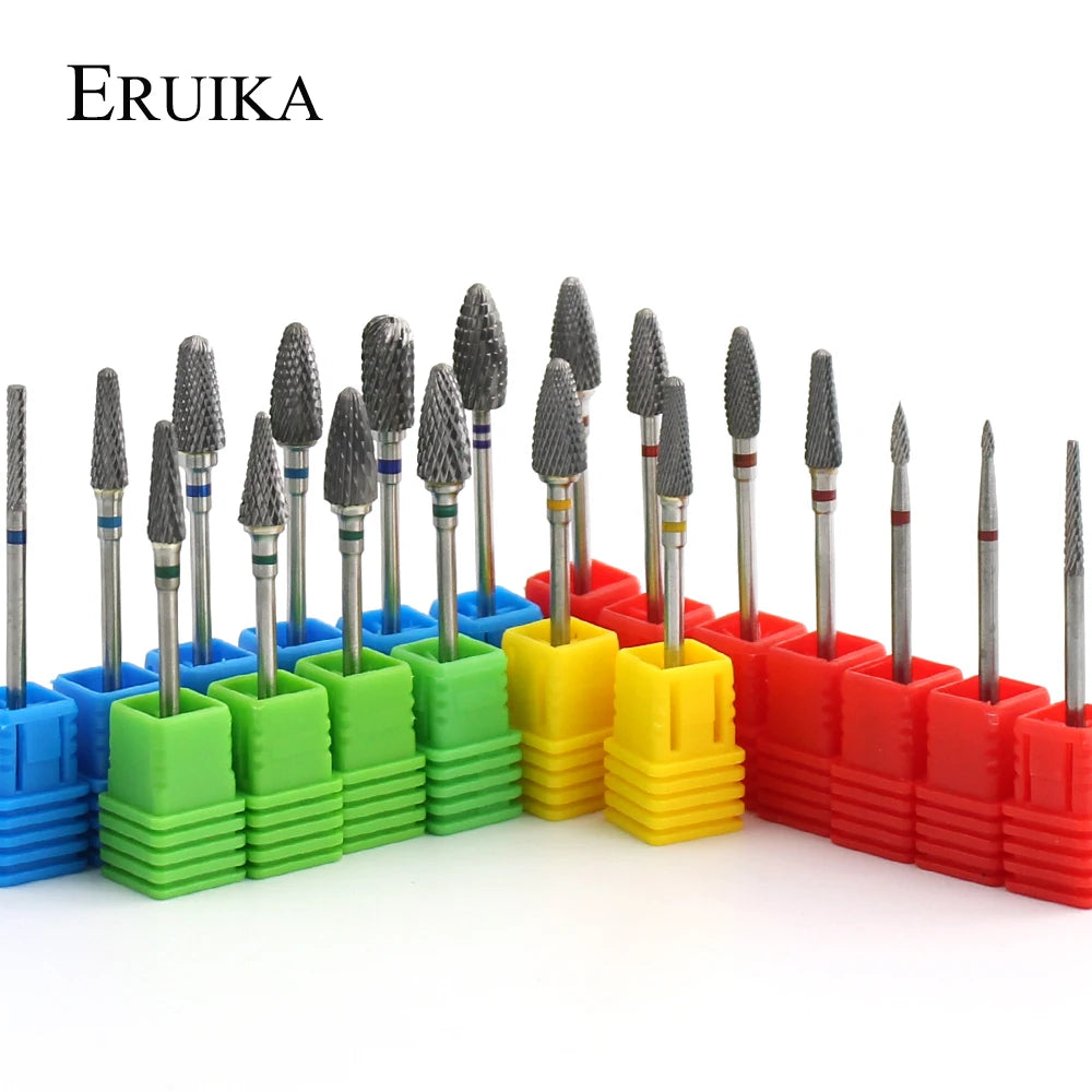 66 Types Tungsten Blue Rainbow Carbide Nail Drill Bit Electric Nail Mills Cutter for Manicure Machine Nail Files Accessories