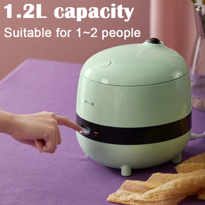 Electric 1.2L Rice Cooker Mini 1-2 person single person household small multi-function Cooking Bear Electric Smart Rice Cooker