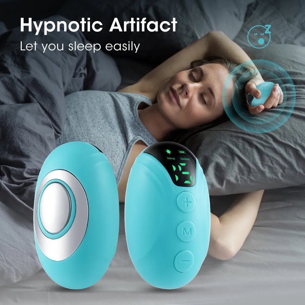 Handheld Sleep Aid EMS Microcurrent CES Pulse Device With Display Hypnosis Insomnia Mental Stress Anxiety Relief Eliminat Relax