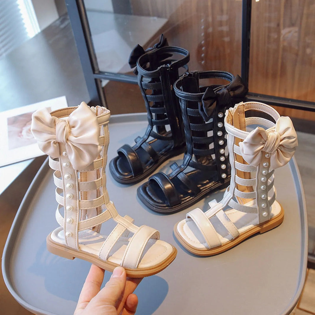 Girls' Sandals Summer Side Zipper Children'S Sandals Little Girls' Fashion Princess Shoes Children'S Sandals Baby Girl Sandal