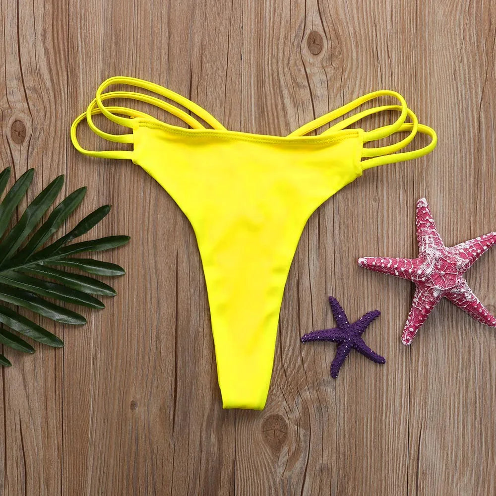 Sexy Bikini Thong Women Low Waisted Bikini Swim Pants Shorts Bottom Swimsuit Swimwear Bathing Swimwear Women Tankini Swim Trunks