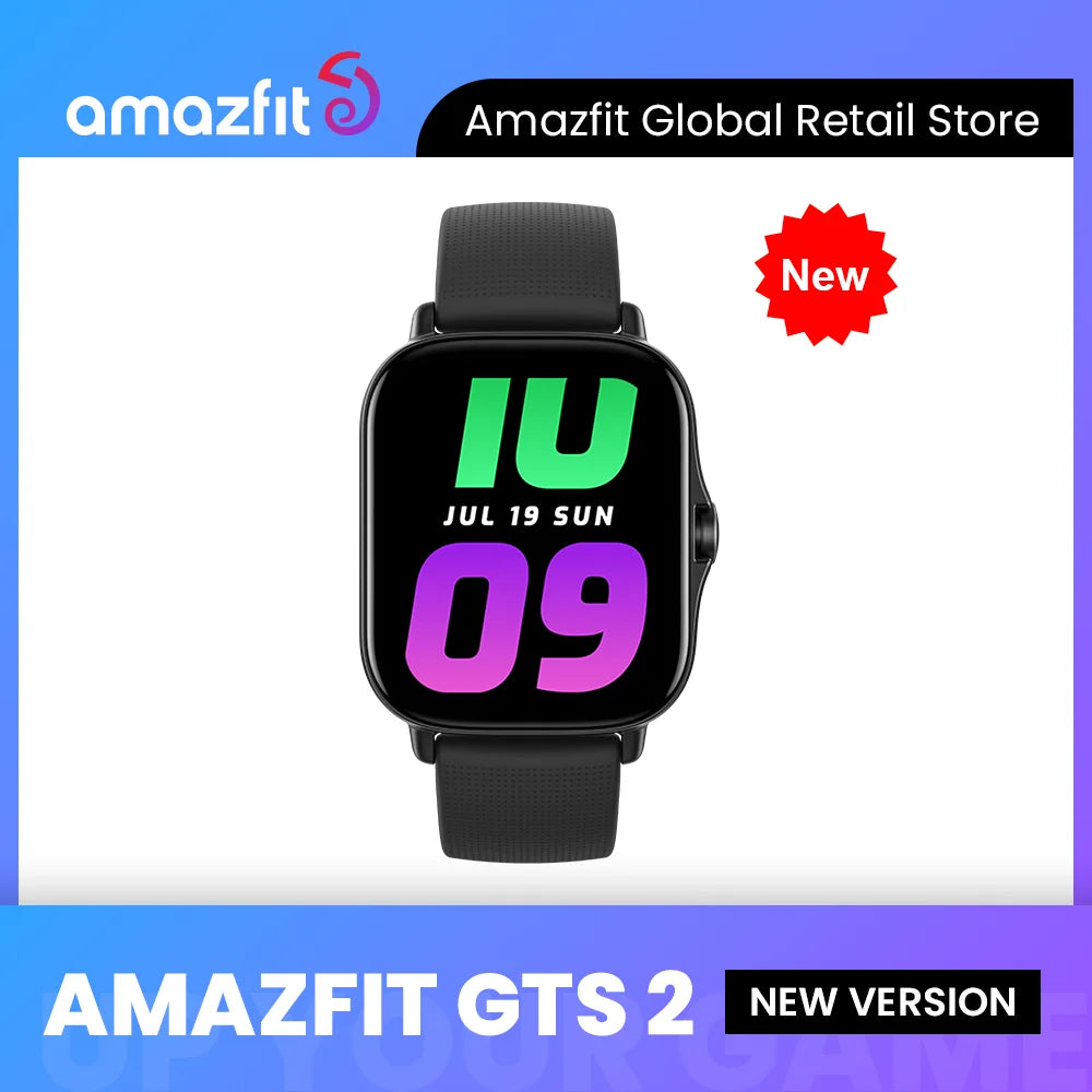 [New Version] Amazfit GTS 2 New Version Smartwatch Music Storage And Playback Smart Watch Alexa Built-in For Android IOS Phone