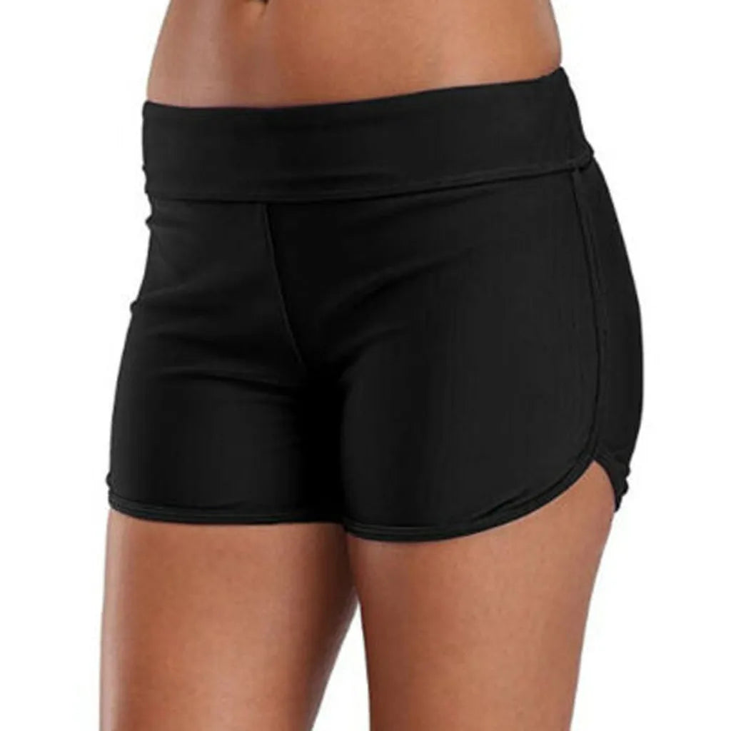 Womens Black Blue Swim Shorts Bikini Bottom Swimwear Boyshort Summer Beach Swimsuits For Women Sport Shorts Bathing Suits