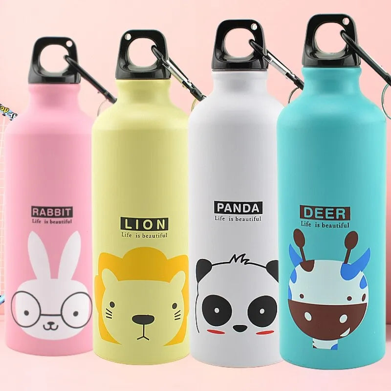 ZK20 Bolttle Lovely Animals Creative Gift Outdoor Portable Sports Cycling Camping Hiking Bicycle School Kids Water Bottle