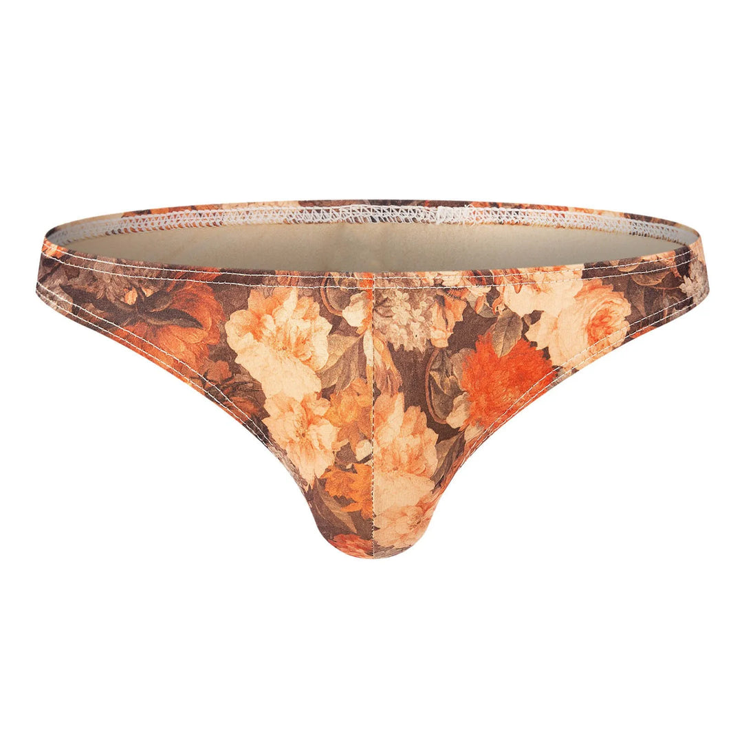 Mens Hip Lift Seamless U Briefs Plus Size No Roll New Seamless Swimming Trunks Underwear Fashion Printed Male Panties