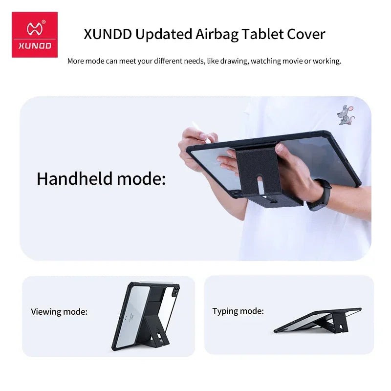 Xundd For iPad Pro 11 Case 2021, Tablet Cover-With Invisible Stand For iPad Air 4 iPad Pro 12.9 8th Generation Mini 7 6 5 4 Case