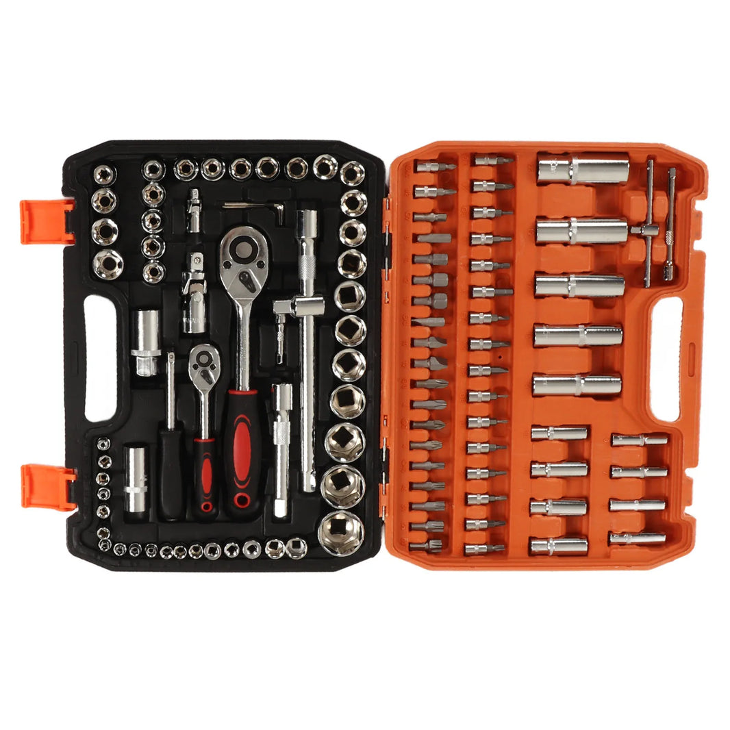 108pcs Screwdriver Bit Kit Mechanical Repair Tools Impact Socket Assortment Kit Ratchet and Hex Wrenches Screwdriver Bits
