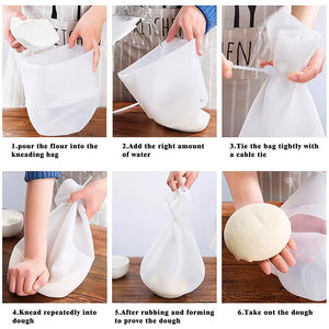 Magic Silicone Kneading Dough Bag Kitchen Flour Mixer Bag Versatile Dough Mixer for Bread Pastry Pizza Bakeware Cooking Tools