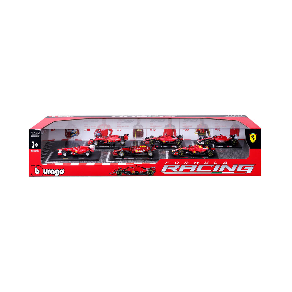 1:43 Ferrari Formula Racing Die-Cast Model 6-Pack