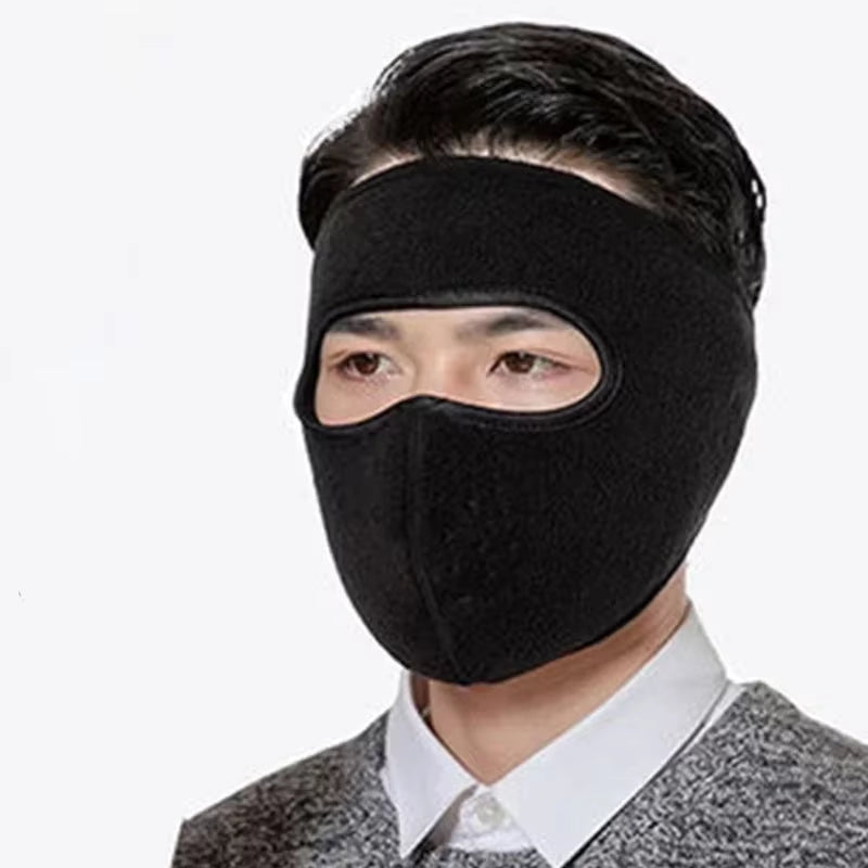 Winter Riding Face Mask Warmth Thickened Neck Ear Protection Wind Cold Resistance Breathable Electric Vehicle Full Mask Autumn